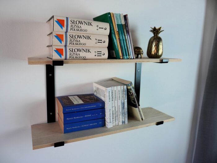 półka DUAL SHELF black
