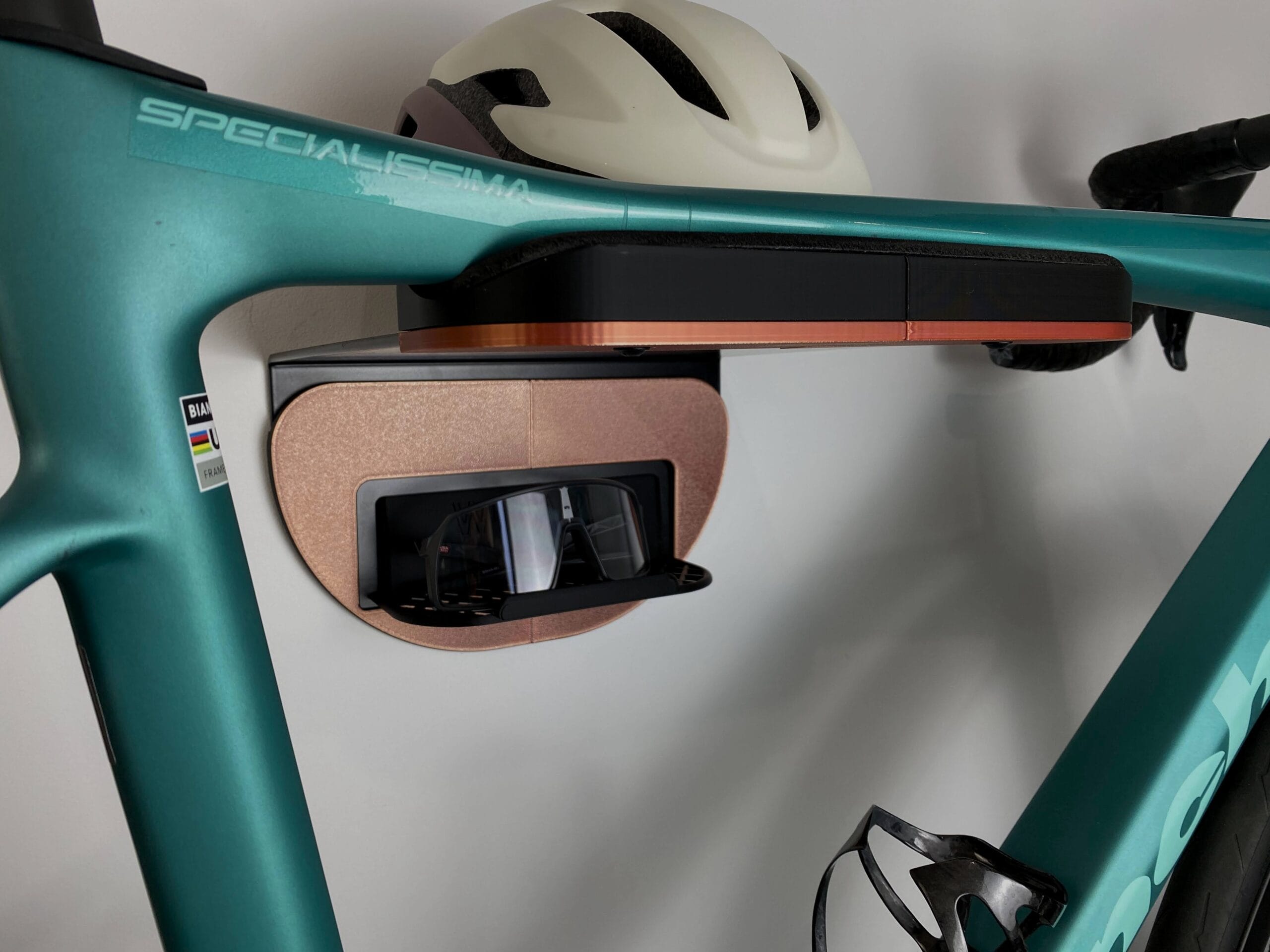 Uchwyt na rower Galibier czarny z akcentami miedzi - obrazek 3